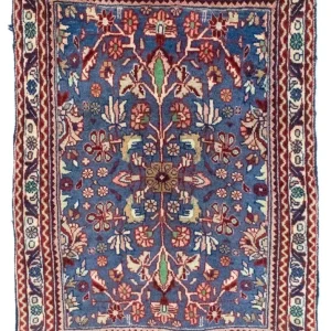 Perserteppich - Bidjar 84 x 63 cm - blau