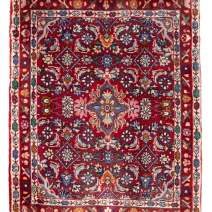 Perserteppich - Bidjar - 76 x 55 cm - bordeauxrot