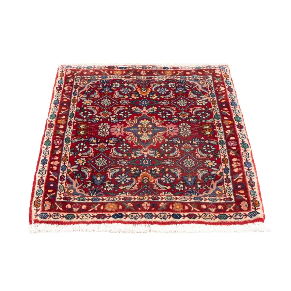 Perserteppich - Bidjar - 76 x 55 cm - bordeauxrot