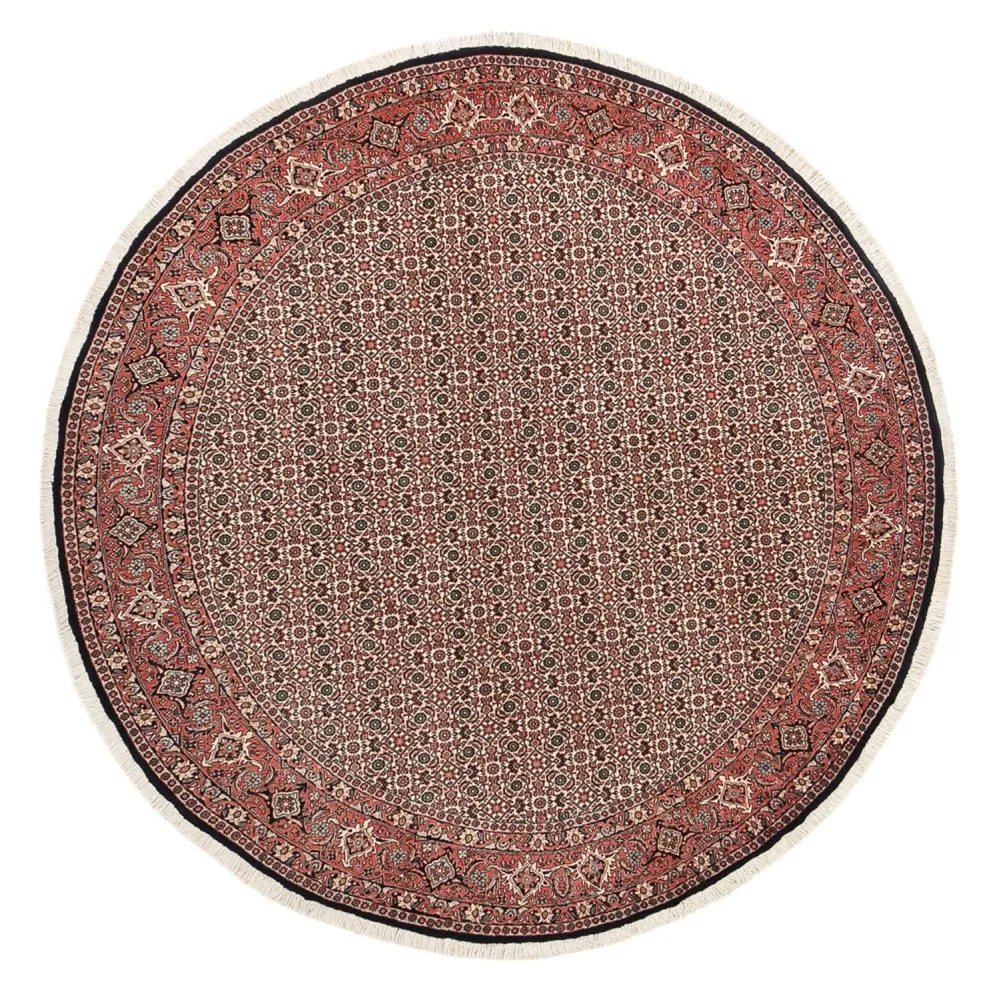 Perserteppich - Bidjar rund - 250 x 250 cm - rost