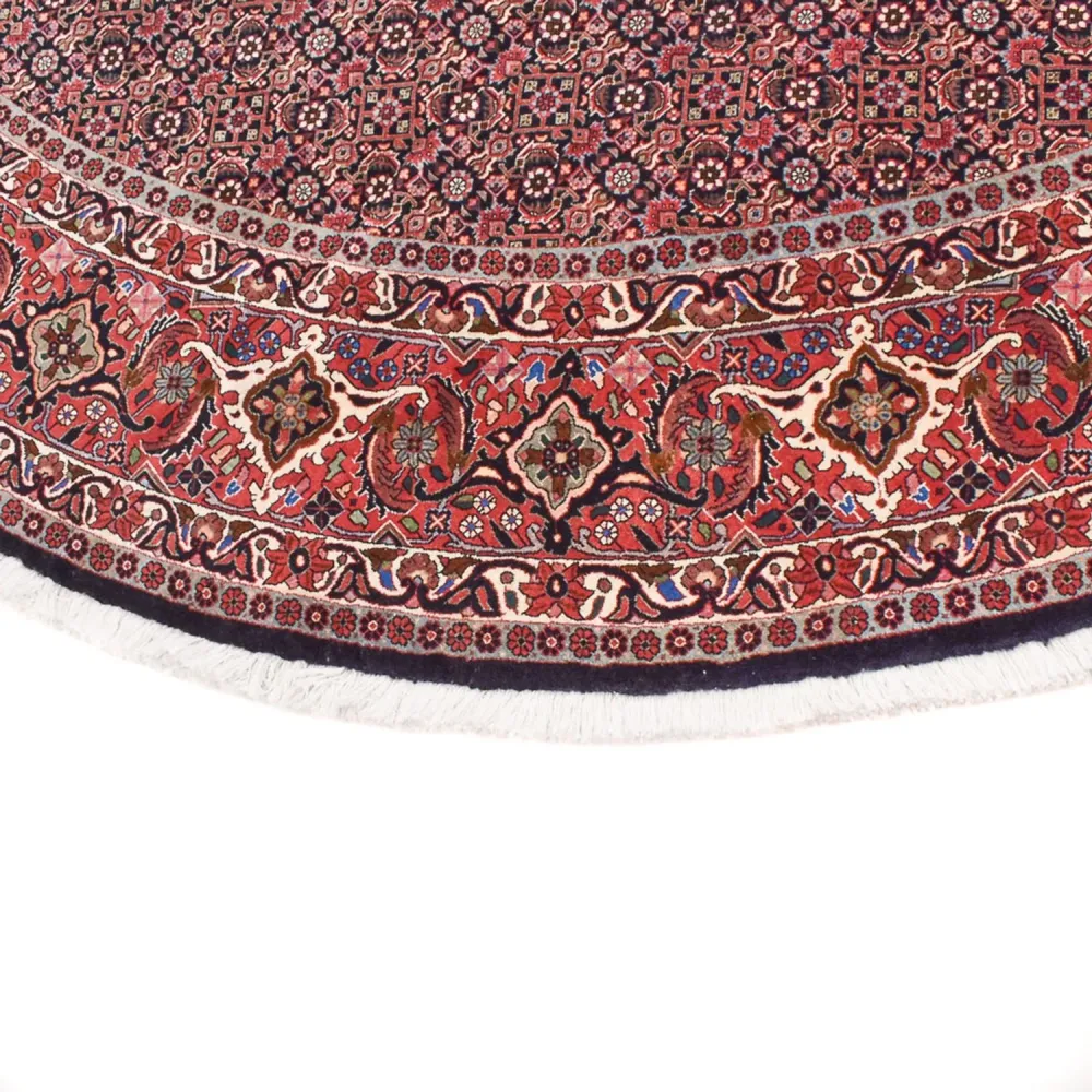Perserteppich - Bidjar rund - 300 x 300 cm - dunkelrot