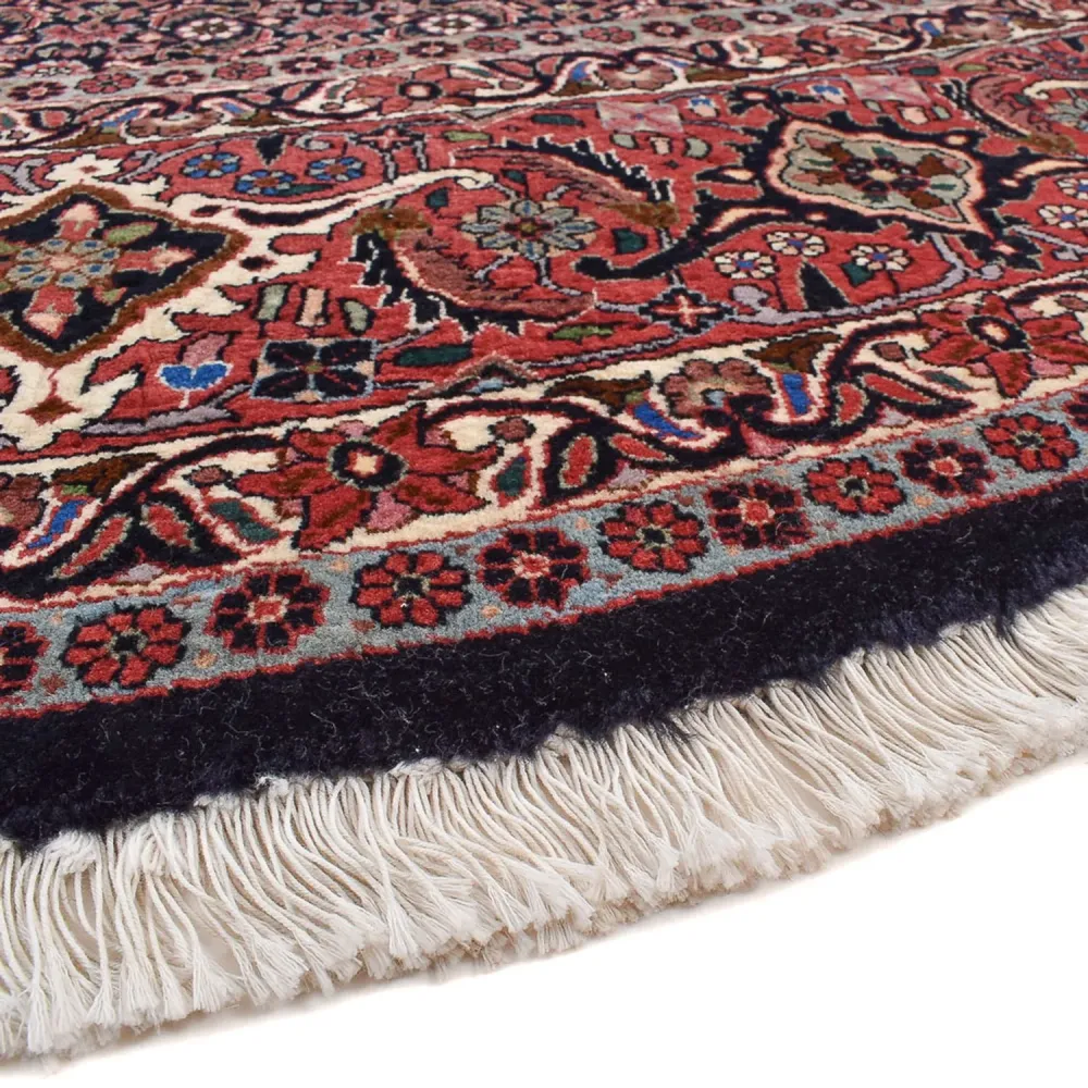 Perserteppich - Bidjar rund - 300 x 300 cm - dunkelrot