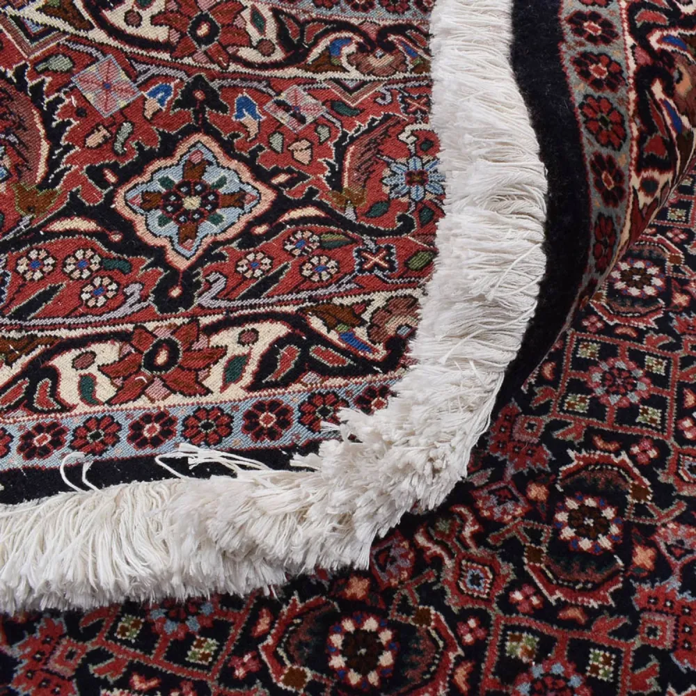 Perserteppich - Bidjar rund - 300 x 300 cm - dunkelrot