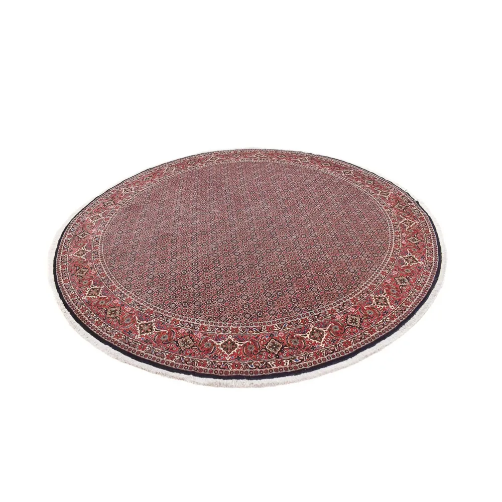 Perserteppich - Bidjar rund - 300 x 300 cm - dunkelrot