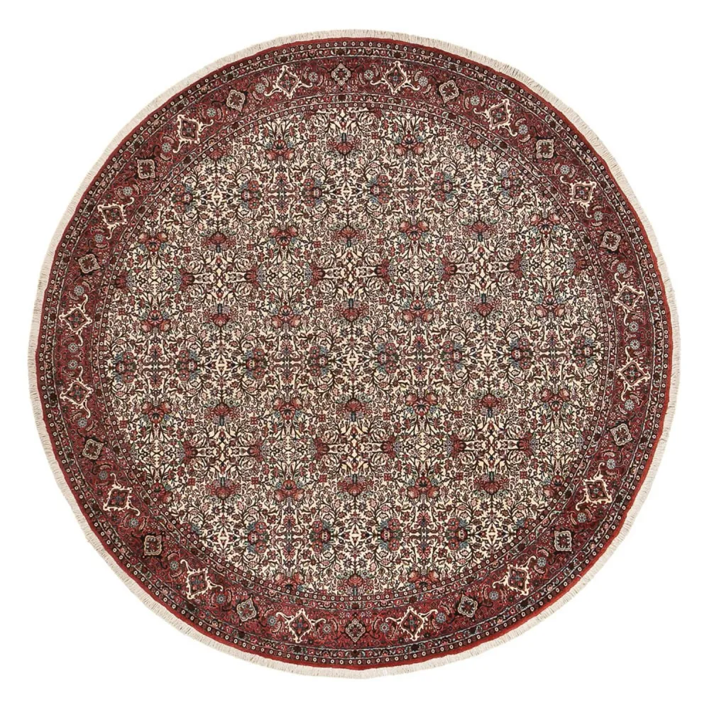 Perserteppich - Bidjar rund - 300 x 300 cm - rost