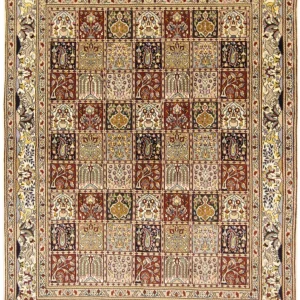 Perserteppich - Classic - 195 x 148 cm - dunkelbeige