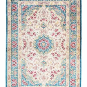 Perserteppich - Ghom 123 x 77 cm - beige