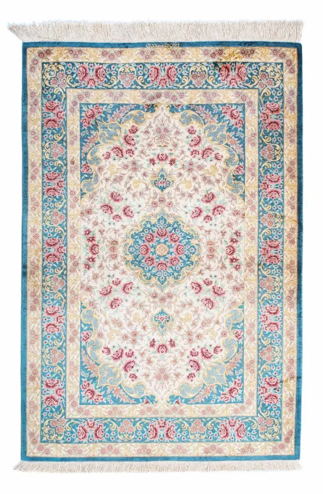 Perserteppich - Ghom 123 x 77 cm - beige