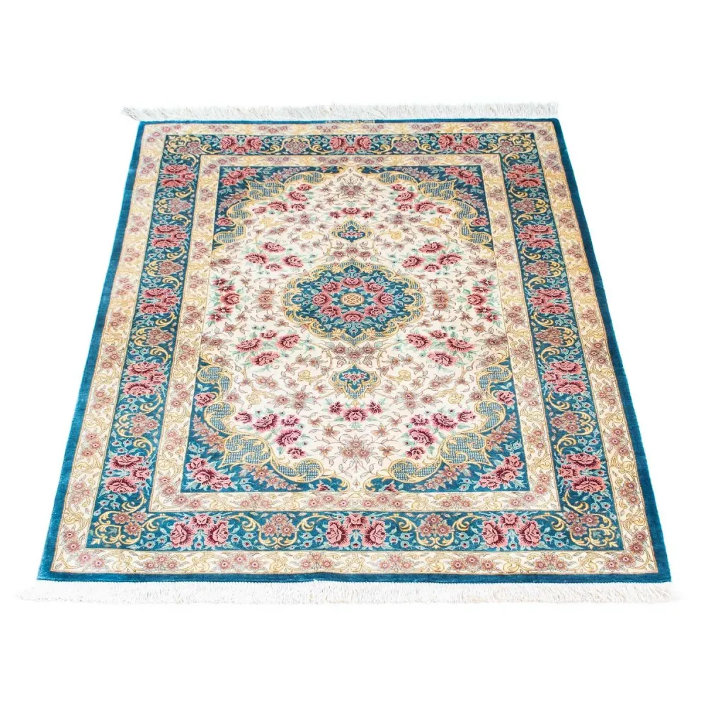 Perserteppich - Ghom 123 x 77 cm - beige