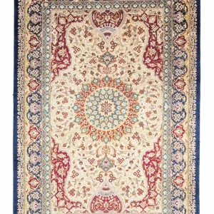 Perserteppich - Ghom 123 x 77 cm - dunkelblau