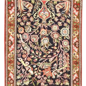 Perserteppich - Ghom - 81 x 57 cm - mehrfarbig