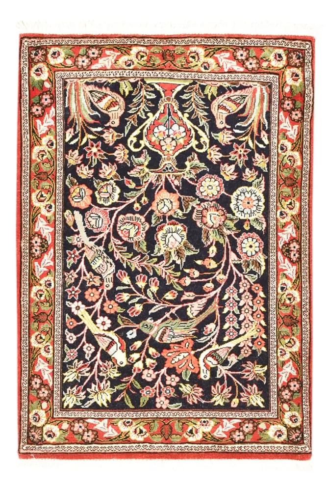 Perserteppich - Ghom - 81 x 57 cm - mehrfarbig