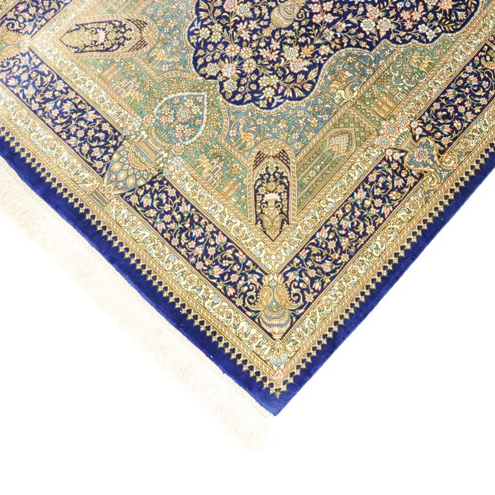 Perserteppich - Ghom - Royal - 126 x 76 cm - mehrfarbig