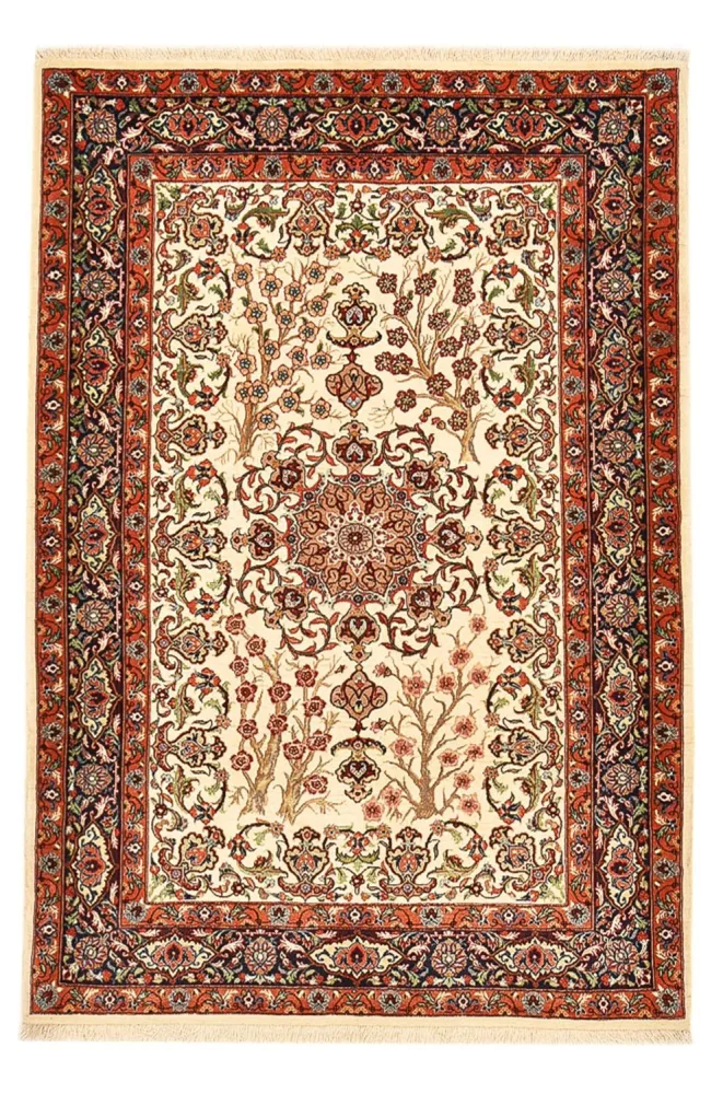 Perserteppich - Ghom - Royal - 157 x 109 cm - hellbeige