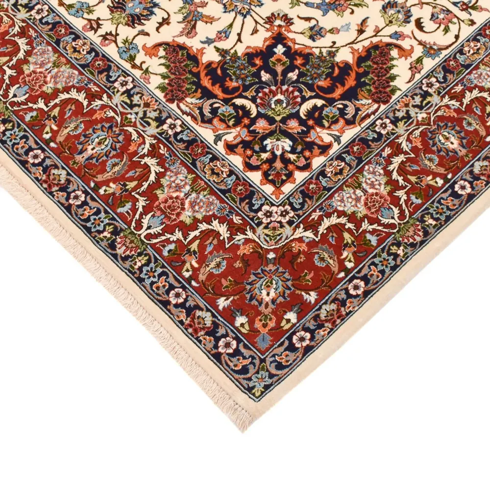 Perserteppich - Ghom - Royal - 216 x 140 cm - creme