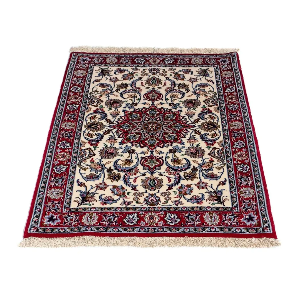 Perserteppich - Isfahan - Premium 102 x 70 cm - dunkelrot