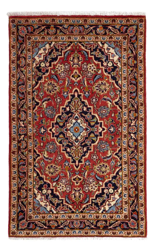 Perserteppich - Keshan - 111 x 69 cm - dunkelgrau