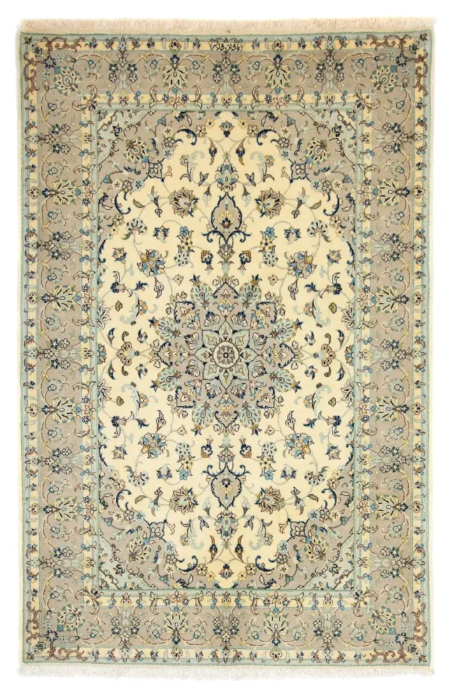 Perserteppich - Keshan 210 x 137 cm - beige