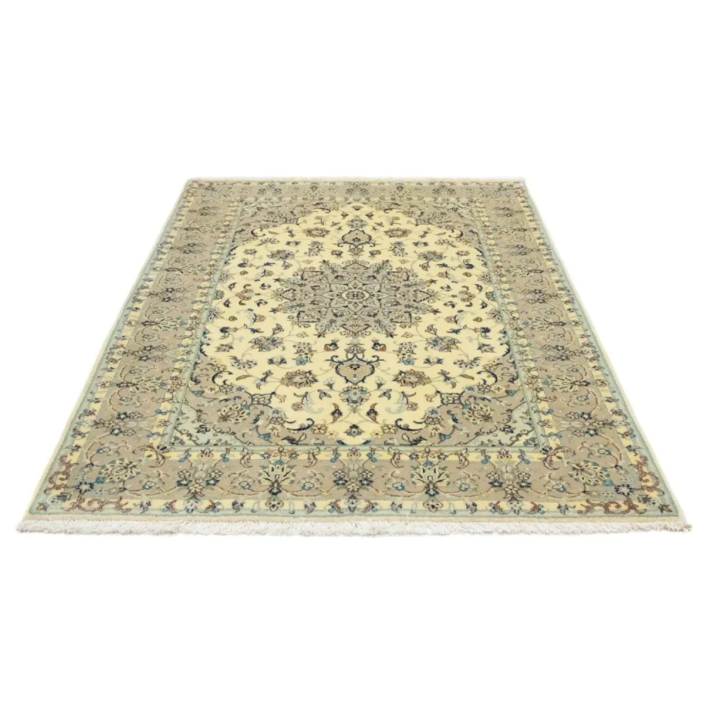 Perserteppich - Keshan 210 x 137 cm - beige