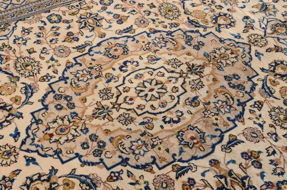 Perserteppich - Keshan 305 x 198 cm - beige