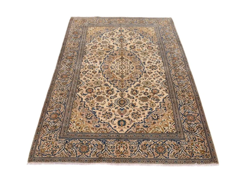 Perserteppich - Keshan 305 x 198 cm - beige