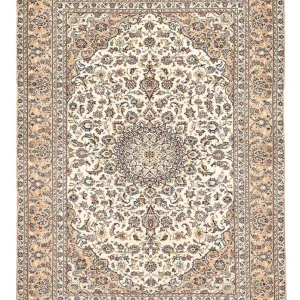 Perserteppich - Keshan - 333 x 235 cm - hellbeige