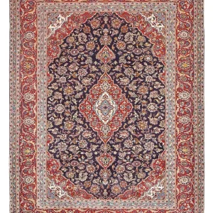 Perserteppich - Keshan - 340 x 255 cm - dunkelrot