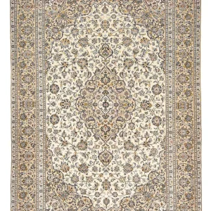 Perserteppich - Keshan - 343 x 238 cm - hellbeige