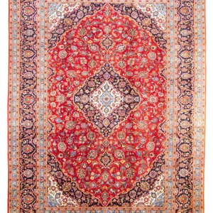 Perserteppich - Keshan - 350 x 248 cm - rot