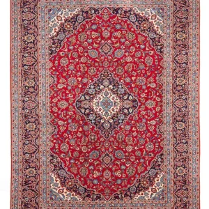 Perserteppich - Keshan - 350 x 250 cm - rot