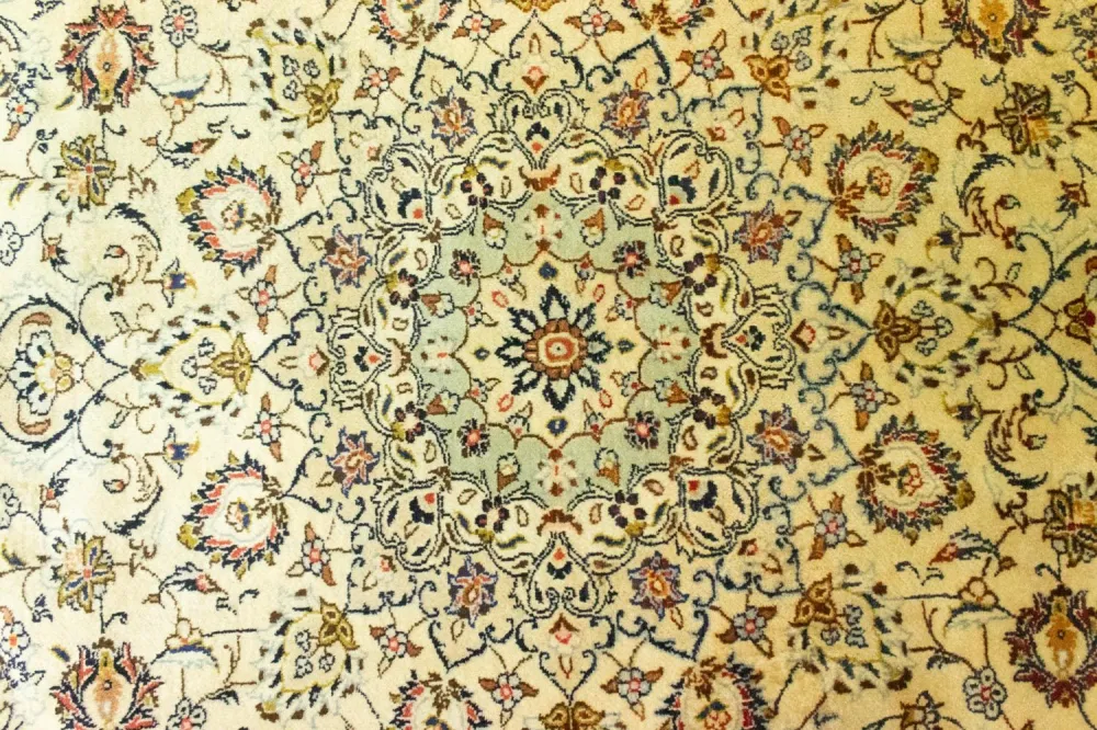 Perserteppich - Keshan 350 x 254 cm - beige