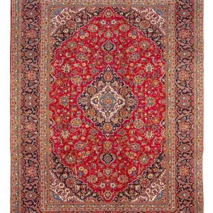 Perserteppich - Keshan - 350 x 264 cm - rot