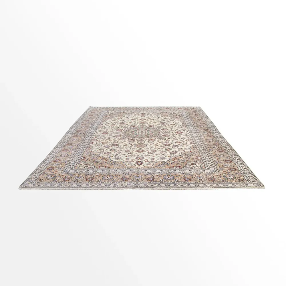 Perserteppich - Keshan - 351 x 245 cm - beige