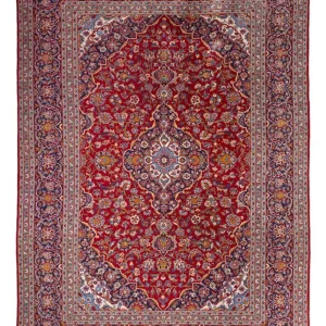Perserteppich - Keshan - 370 x 261 cm - rot
