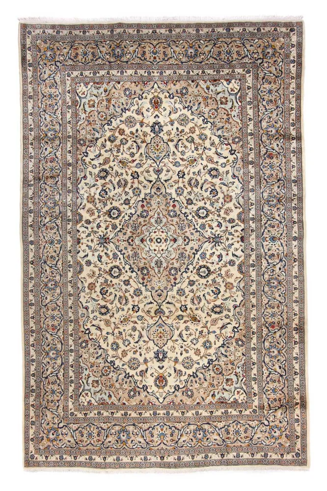 Perserteppich - Keshan 379 x 241 cm - beige