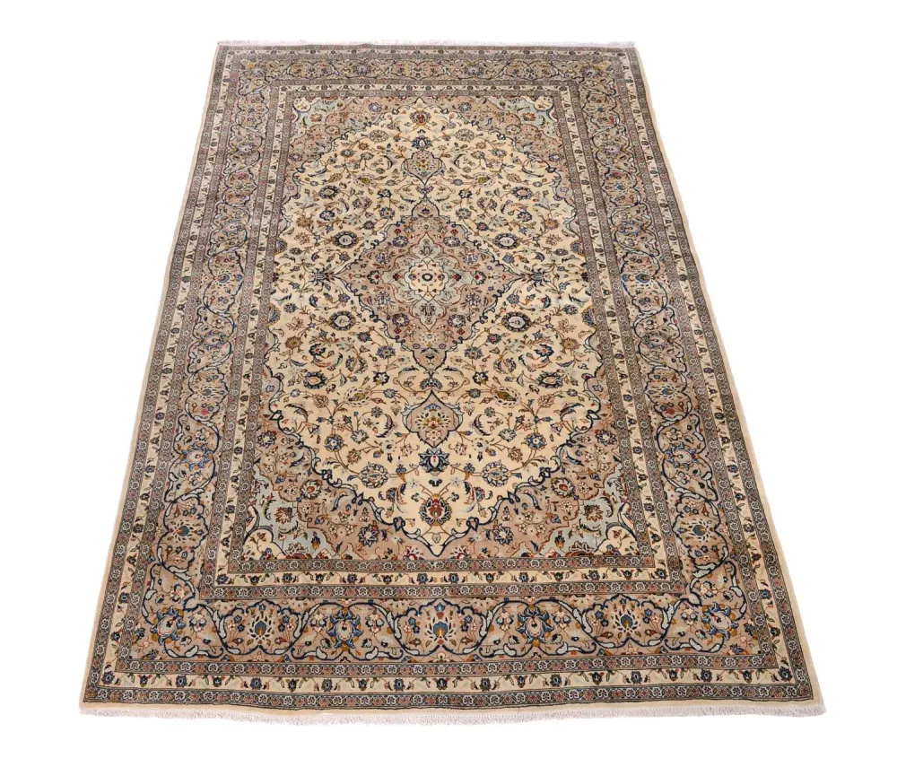 Perserteppich - Keshan 379 x 241 cm - beige