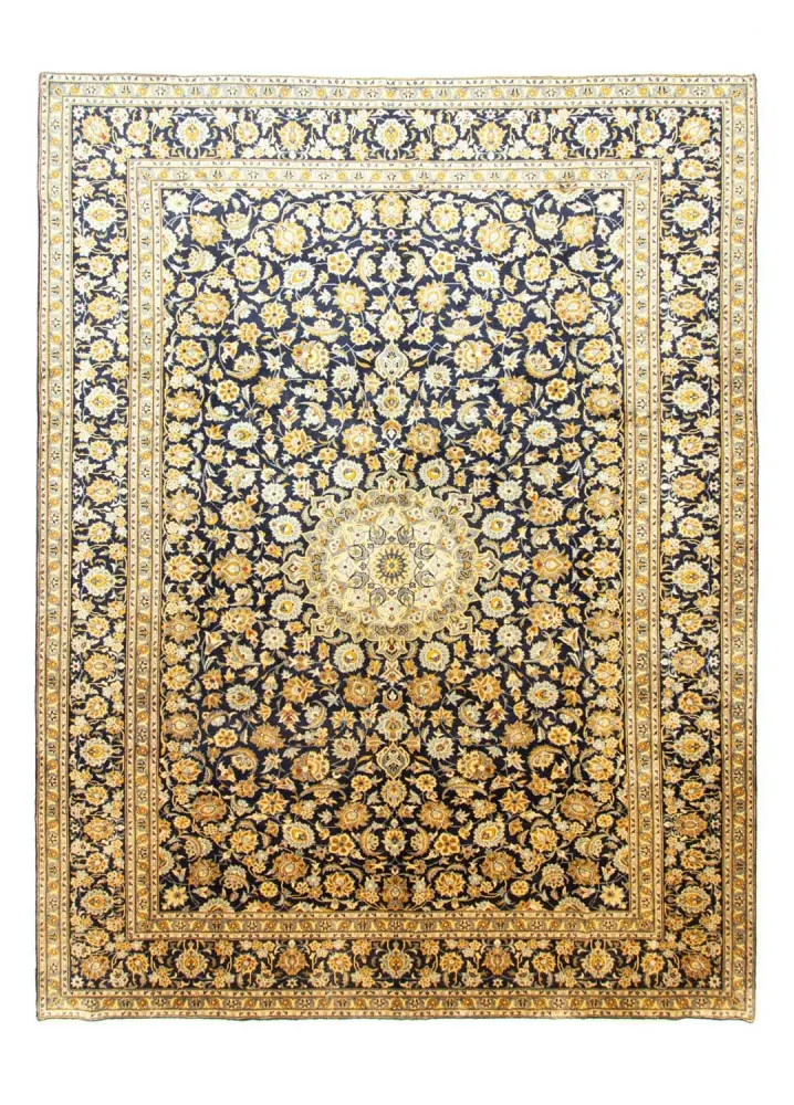 Perserteppich - Keshan 412 x 307 cm - blau
