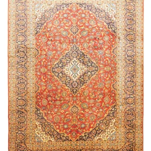 Perserteppich - Keshan 414 x 297 cm - orange