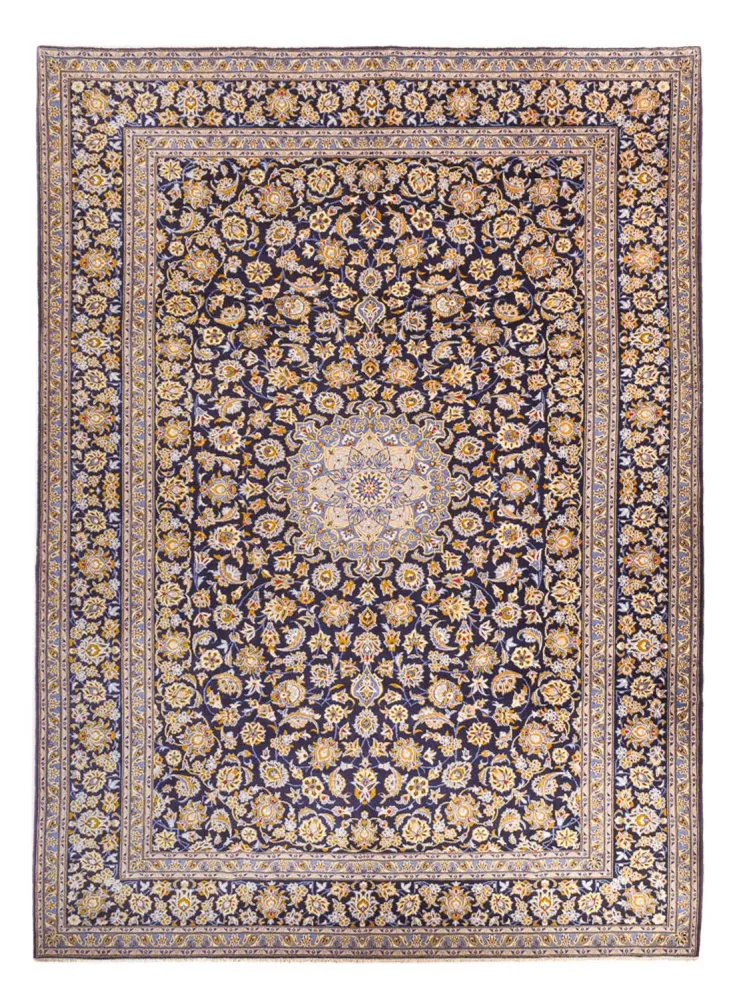 Perserteppich - Keshan - 420 x 318 cm - dunkelblau