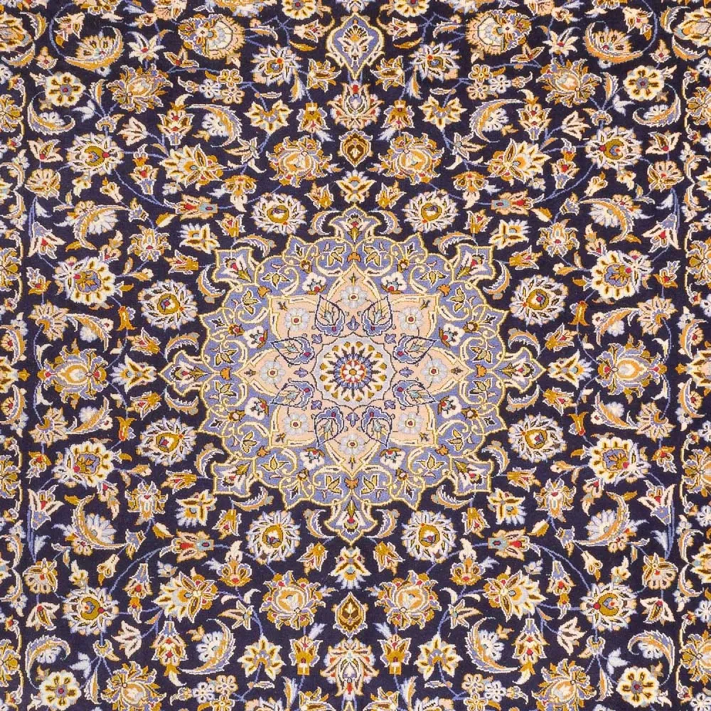 Perserteppich - Keshan - 420 x 318 cm - dunkelblau