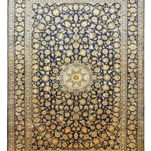 Perserteppich - Keshan 431 x 308 cm - blau