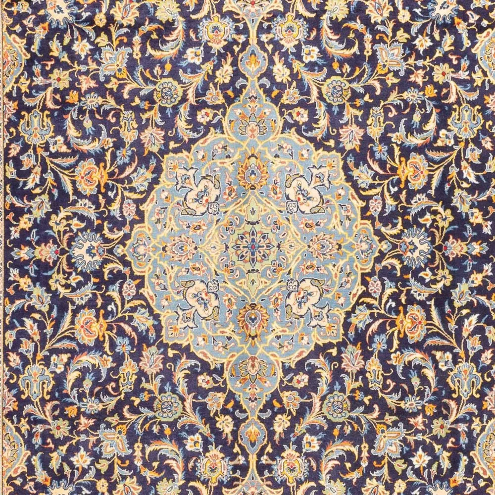 Perserteppich - Keshan quadratisch - 410 x 395 cm - dunkelblau