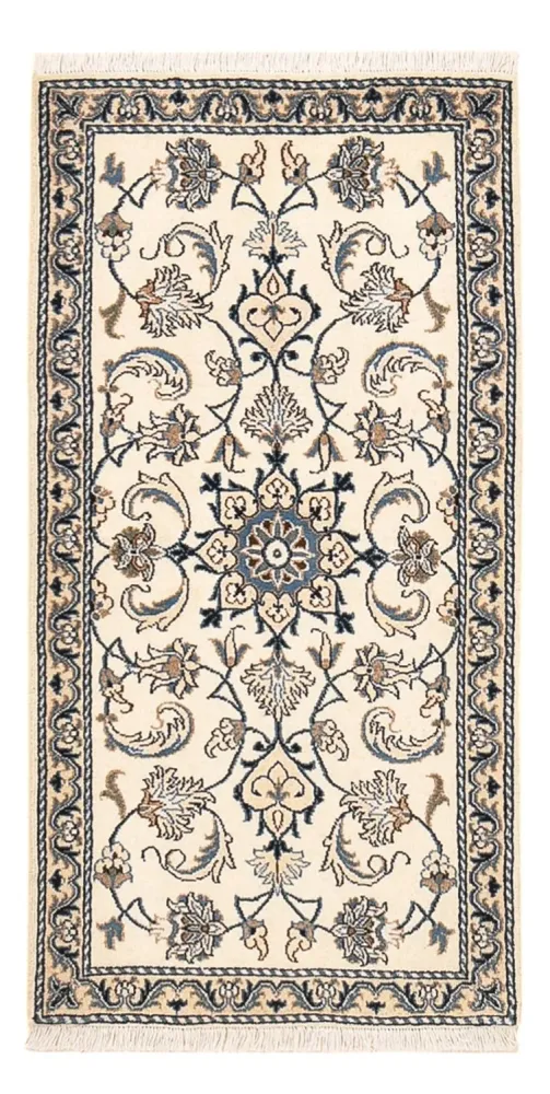 Perserteppich - Nain - 133 x 69 cm - creme