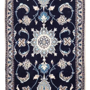 Perserteppich - Nain 134 x 65 cm - dunkelblau