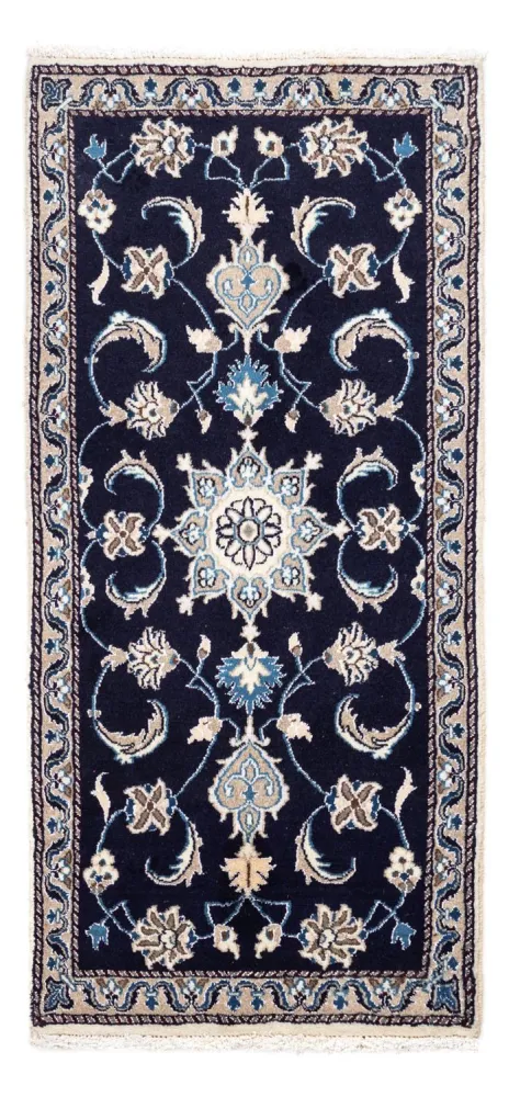 Perserteppich - Nain 134 x 65 cm - dunkelblau