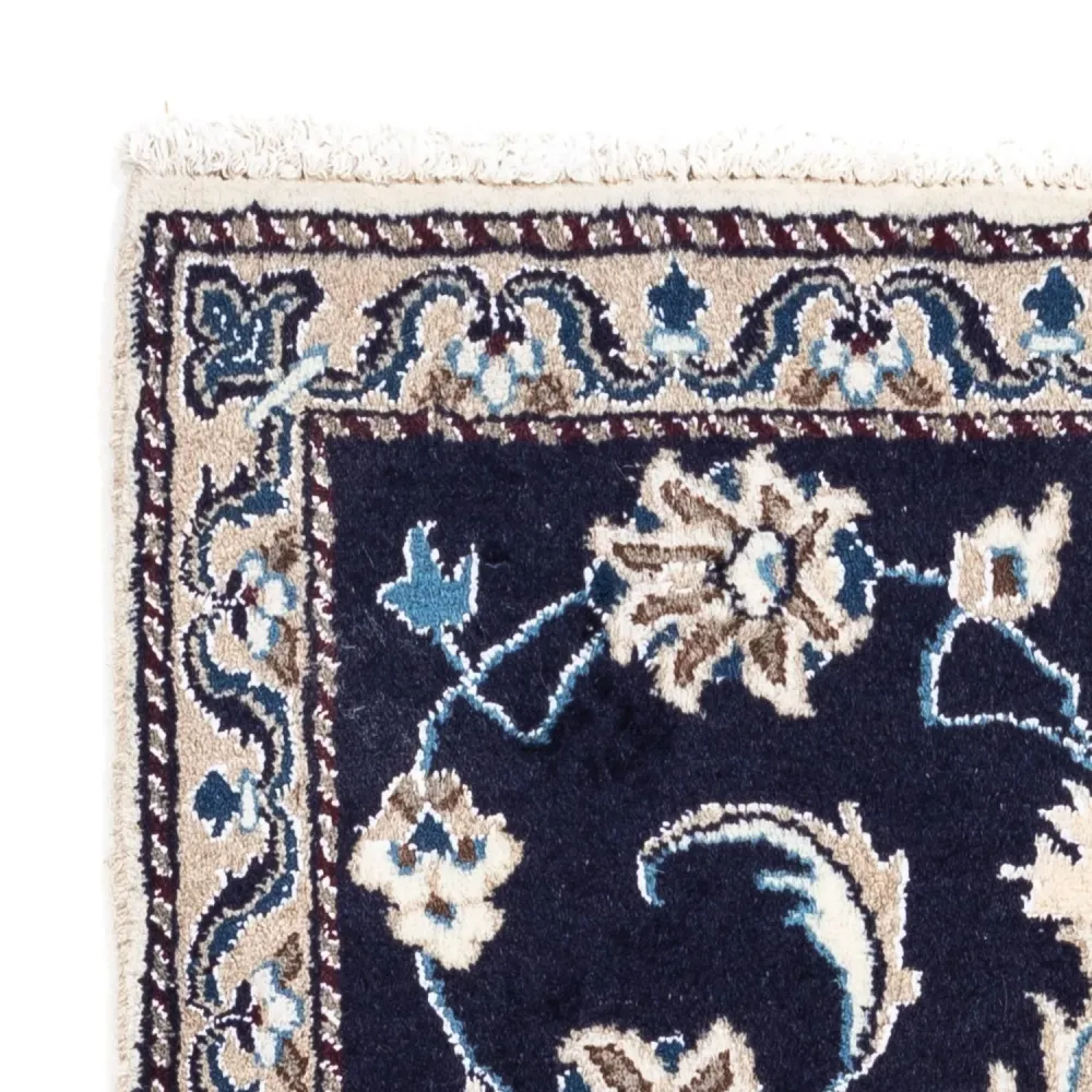 Perserteppich - Nain 134 x 65 cm - dunkelblau