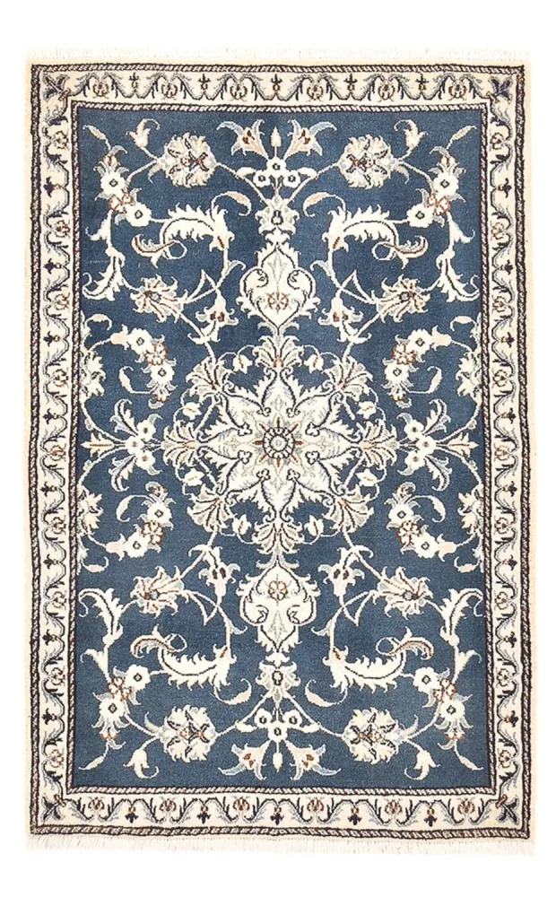 Perserteppich - Nain - 138 x 89 cm - blau
