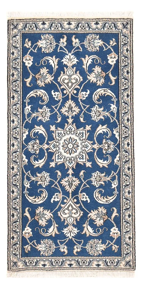 Perserteppich - Nain - 140 x 68 cm - blau