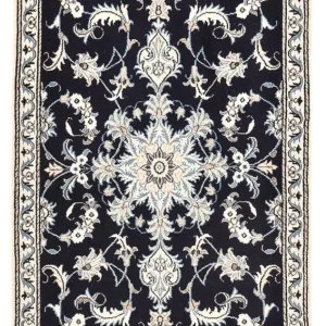 Perserteppich - Nain - 143 x 90 cm - dunkelblau