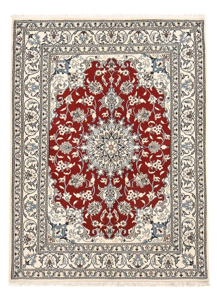 Perserteppich - Nain - 195 x 143 cm - rot